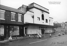 Tivoli Cinema after a fire in Sept 1995