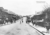 Tudhoe Colliery, Attwood Terrace and Front Street c.1925.